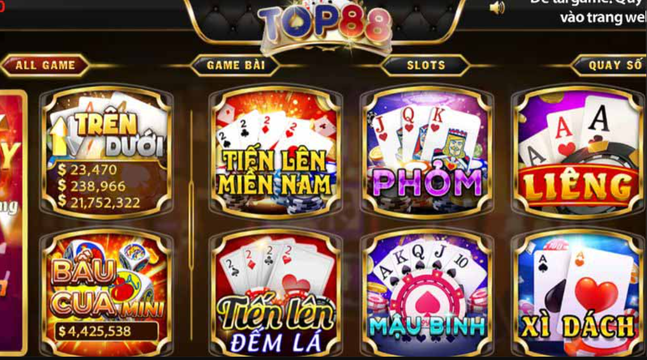 Tải Top88 Để Trải Nghiệm Các Trò Chơi Cá Cược Đỉnh Cao